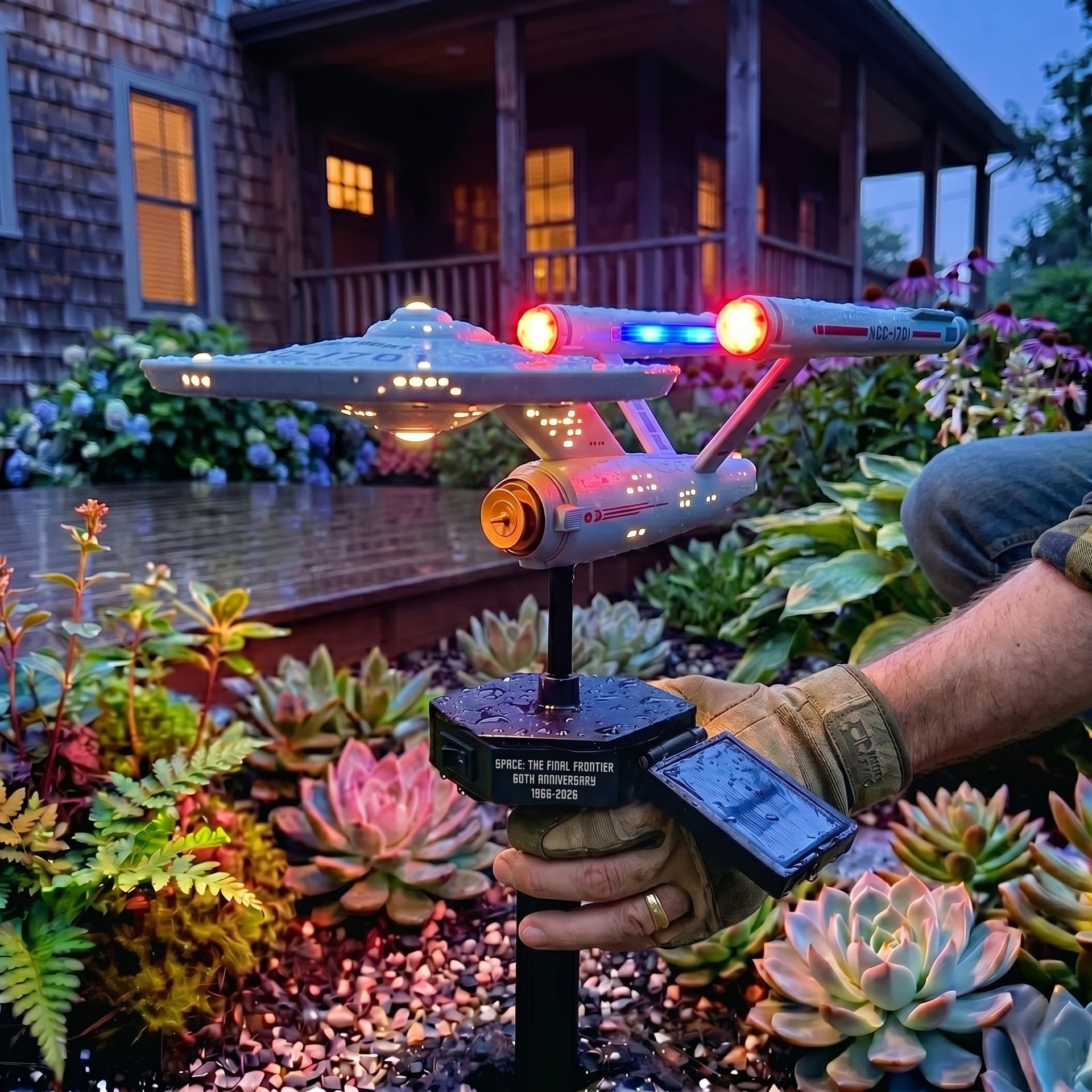 60th Anniversary Enterprise NCC-1701 Solar Garden Light – Semiky