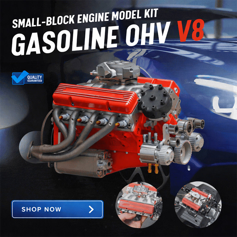 🎉Last Day Promotion 50% OFF  - Gasoline OHV V8 Small-block Engine Model Kits