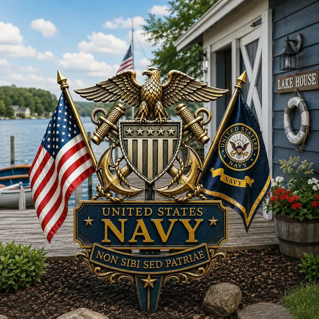 🏆Last Day Promo: 70% OFF 🎖️- US Marine Corps Semper Fidelis Tribute Garden Stake