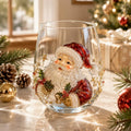 🎄✨ 3D Christmas Glass Art Cup | Luxury Raised Holiday Glassware for Drinks, Decor & Christmas Gifts 🎁